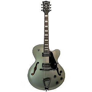 Guitarra Semi Acústica Waldman Hollow Body GHJ100 GP Grafite