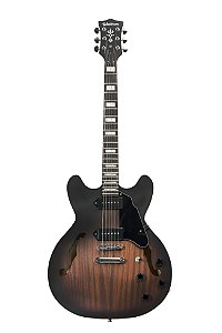 Guitarra Semi Acústica Waldman Semi Hollow GHO190 VSM Marrom