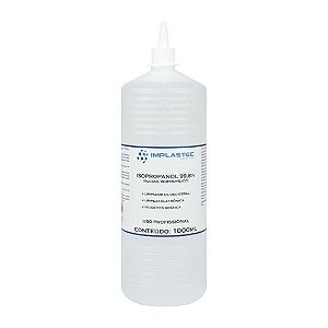 Álcool Isopropilíco 99,8% 1000ML Isopropilico Transparente Implastec