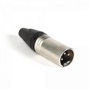 Conector Cannon Macho 3 Polos Metal PGCN0017 Storm - PCT / 10