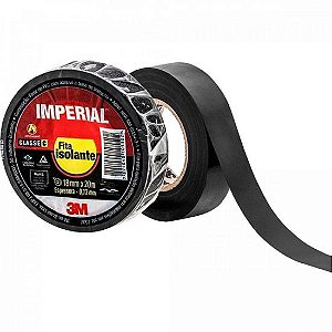 Fita Isolante 18mmx20m Imperial Silm Preta 3M