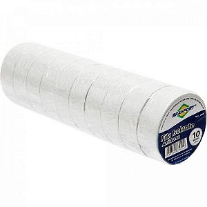 Fita Isolante Antichama 10MT BRASFORT Branca