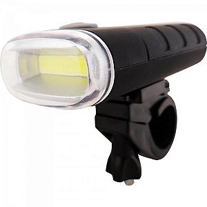 Lanterna Frontal LED p/ Bike Preto BRASFORT