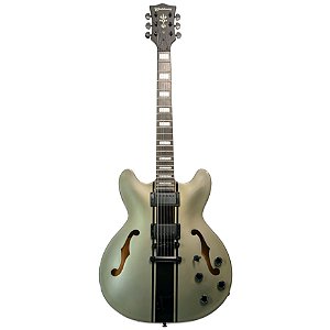 Guitarra Semi Acústica Waldman Semi Hollow GHO220S GP Prata