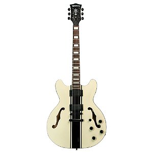 Guitarra Semi Acústica Waldman Semi Hollow GHO220S SV Striped Silver