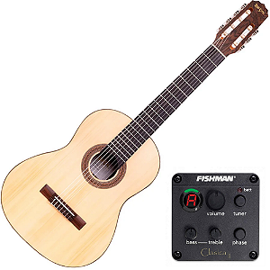 Violão Studio Rozini RX517 FC2.N.LP 7 Cordas Ativo Nylon