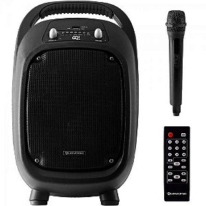 Caixa Multiuso Portátil 100W Bluetooth/MicroSD/USB/FM GO!100 c/ Bateria PT HAYONIK