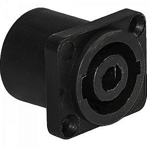 Conector Speakon Fêmea 4 Pólos Painel PGSP0001 Preto Storm - PCT / 10