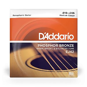 Encordoamento Violão Aço Reso DAddario Phosphor Bronze EJ42