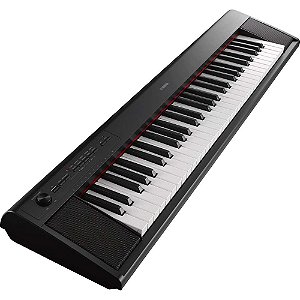 Piano Digital Np 12 B Piaggero Preto 61 Teclas Com Fonte Bivolt Yamaha