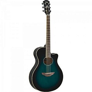 Violão Yamaha APX600 Eletroacústico Aço Oriental Blue Burst