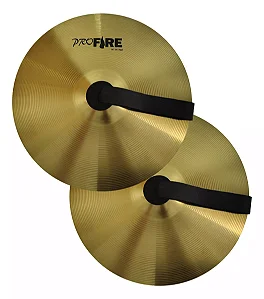 Prato Fanfarra Marching Band 14 Par Dourado C/ Correia Couro Alloy