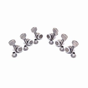 Tarraxa Blindada Trava (L3R3) Cromada (6 Peças) Gotoh SGS510