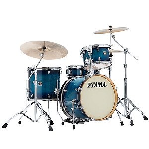 Bateria Shell Pack (4 Tambores) Bumbo 18 (Azul Blue Lacquer Burst) Tama Superstar Classic CL48S-BAB