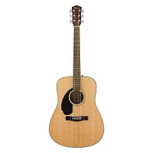 Violão Fender CD-60S Dreadnought Canhoto Natural Walnut