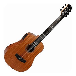 Violão Giannini Eletroacústico Gtg-36s Eq Ws Sapele Walnut