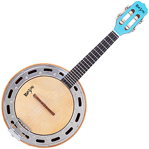Banjo Rozini Estudante Passivo Color Azul RJ11.EL.AZ