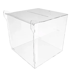 Urna Em Acrílico Cristal 15X15X15 Cm