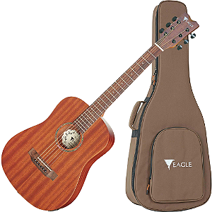 Violão Eletroacústico Eagle Baby Dreadnought Travel EBD 80 STNT