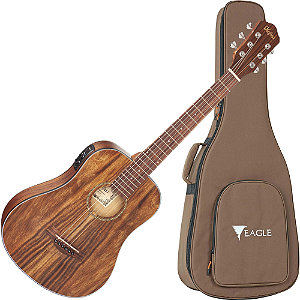 Violão Eletroacústico Hofma Baby HBB-34K Kahiyang STNT Natural Fosco