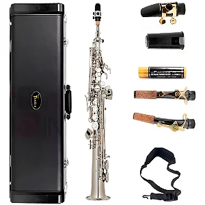 Saxofone Soprano Eagle SP502 N Niquelado + Case