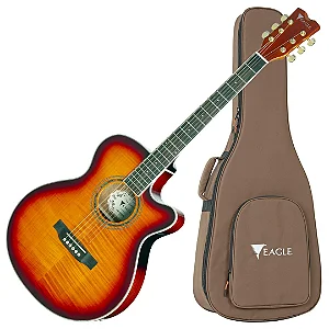 Violão Eletroacústico Eagle CH70 YB Yellow Sunburst