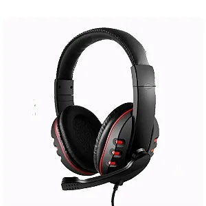 Headset Gamer Preto e Vermelho KA-903 Kapbom
