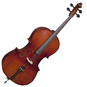 Violoncelo Eagle CE300 4/4 Master Series com Tampo Abeto Sólido e Acessórios Incluídos