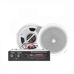 Kit Som Ambiente Compact 200 CS530 - Som de Alta Qualidade para Ambientes