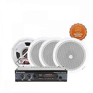 Kit Som Ambiente Compact 400OD CS530 - Som de Alta Qualidade para Ambientes Externos e Internos