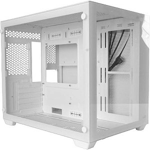 Gabinete Gamer Aerocool Dryft Branco com Lateral em Vidro - Estilo e Performance para Gamers