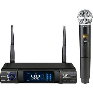 Microfone Sem Fio Karsect KS248SM Single Preto - Qualidade de Som Profissional e Conectividade Sem Fios