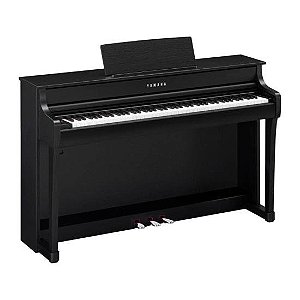 Piano Digital Yamaha Clavinova CLP835 Preto - Qualidade Sonora Superior e Design Elegante
