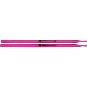 Baqueta Para Bateria Luminous Fiber Neon Roxo 7A Liverpool - Par de Alta Performance para Músicos