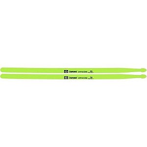 Baqueta Neon Verde 5A Luminous Fiber para Bateria - Liverpool - Par de 2