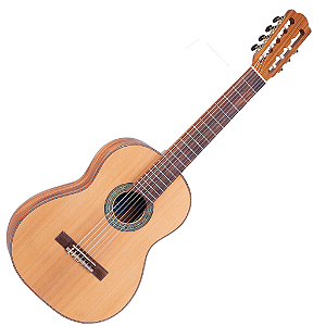 Violão Eletroacústico Rozini Virtuoso 7 Cordas Clássico RX237.FS.N.CD com Tampo Maciço e Fishman Sonitone CL-3