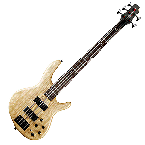 Contrabaixo Elétrico 5 Cordas Cort Action DLX V AS OPN com Corpo em Ash EQ Ativo Markbass e Captadores Powersound