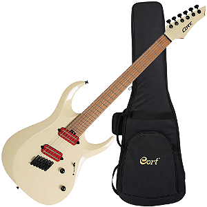 Guitarra Elétrica Cort X700 MBG Mutility II Military Beige com Captadores Fishman Fluence e Bag