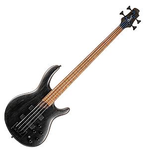 Contrabaixo 4 Cordas Fretless Cort B4 Element FL OPTB com Bartolini MK1 Escala Lisa Roasted Maple Ponte MetalCraft M4