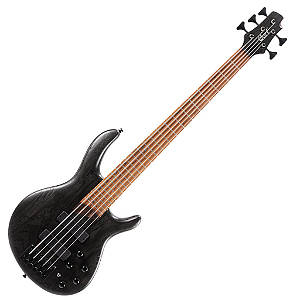 Contrabaixo 5 Cordas Cort B5 Element OPTB Bartolini MK1 Ponte MetalCraft M5 Escala Roasted Maple
