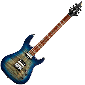Guitarra Cort KX300 OPCB Open Pore Cobalt Burst 6 Cordas com EMG RetroActive