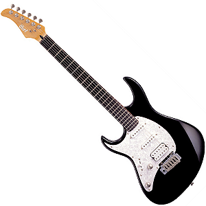 Guitarra Cort G250 LH Canhota Black com Captadores HSS