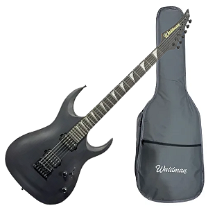 Guitarra Waldman WGAR441X BKS Black Satin com Captadores WLD Custom HH C/ Bag