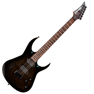 Guitarra Waldman WIG520 TBK Preta com Captadores Ativos HH e Tarraxas com Trava
