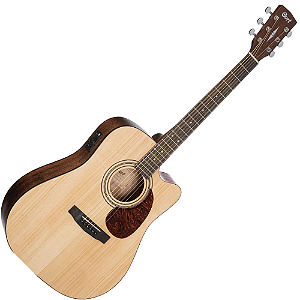 Violão Cort Earth 60CE OP Eletroacústico Dreadnought com Tampo Maciço e Captação CE304T