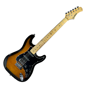 Guitarra Waldman ST-311X BS/B Strato Sunburst Corpo em Ash HSS