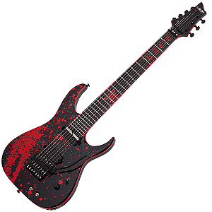 Guitarra Schecter Sullivan King Banshee-7 FR-S 7 Cordas OB Obsidian Blood com Captadores USA Apocalypse/Sustainiac