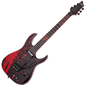 Guitarra Schecter Sullivan King Banshee-6 FR-S OB Obsidian Blood com Captadores USA Apocalypse/Sustainiac