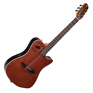 Violão Marquês VN-12CTSEQ Eletroacústico Nylon Clássico Cutaway Cedro Fosco