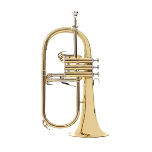 Flugelhorn Zellmer ZFH600L Laqueado em Si bemol com Leadpipe em Red Brass